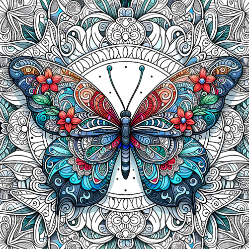 Animal Mandala Coloring