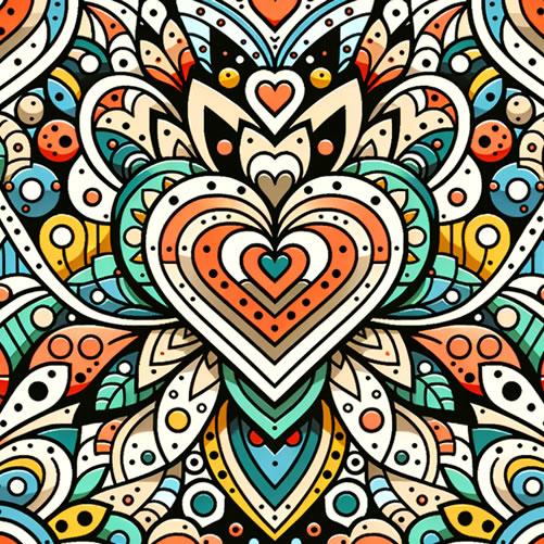 Blissful Patern Coloring