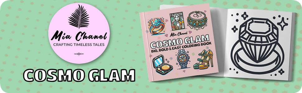 Cosmo Glam Coloring Book Cover
