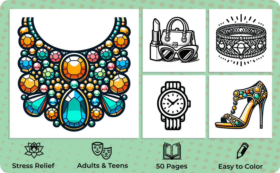 Cosmo Glam Coloring Book Interior