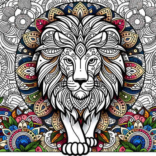 Majestic Mandala Coloring