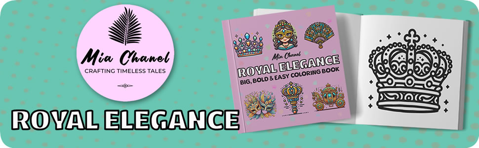 Royal Elegance Coloring Book Cover