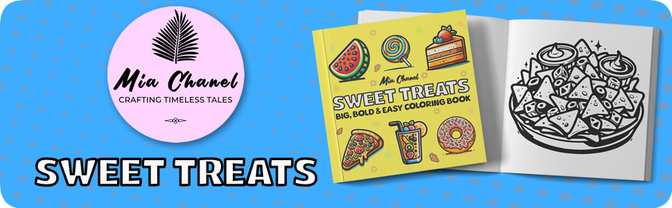 Sweet Treats Coloring Book Cover