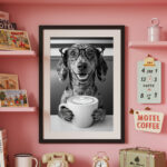 Dachshund Coffee Time2