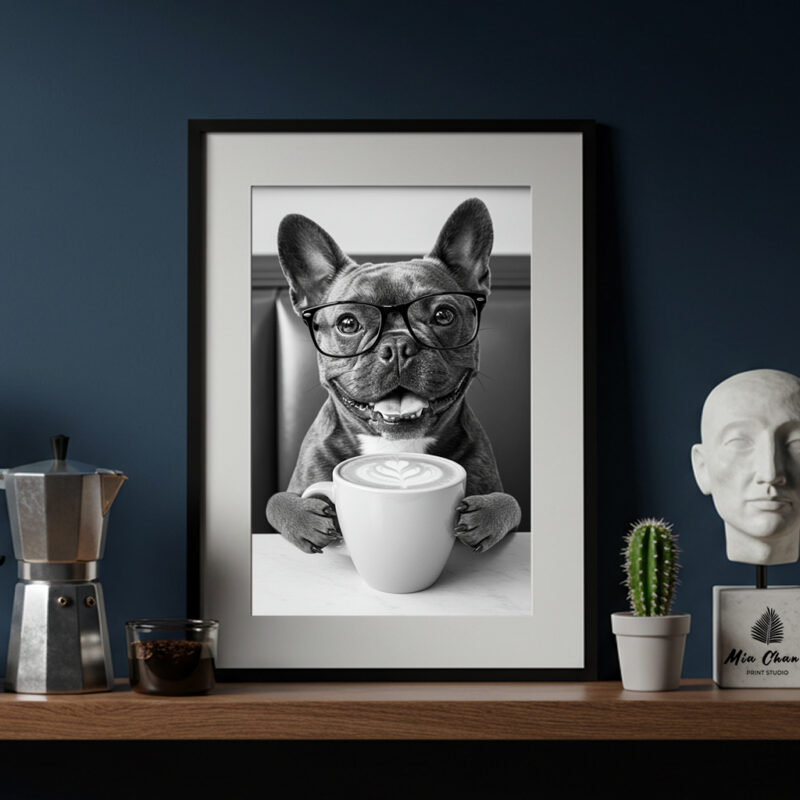 French Bulldog Coffee Time5