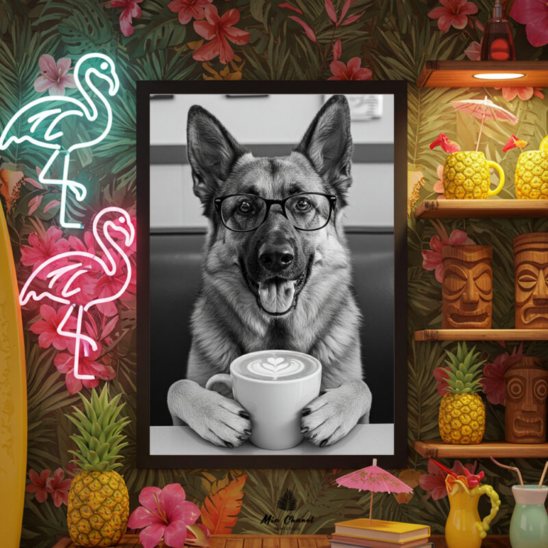 German Shepherd Coffee Time7