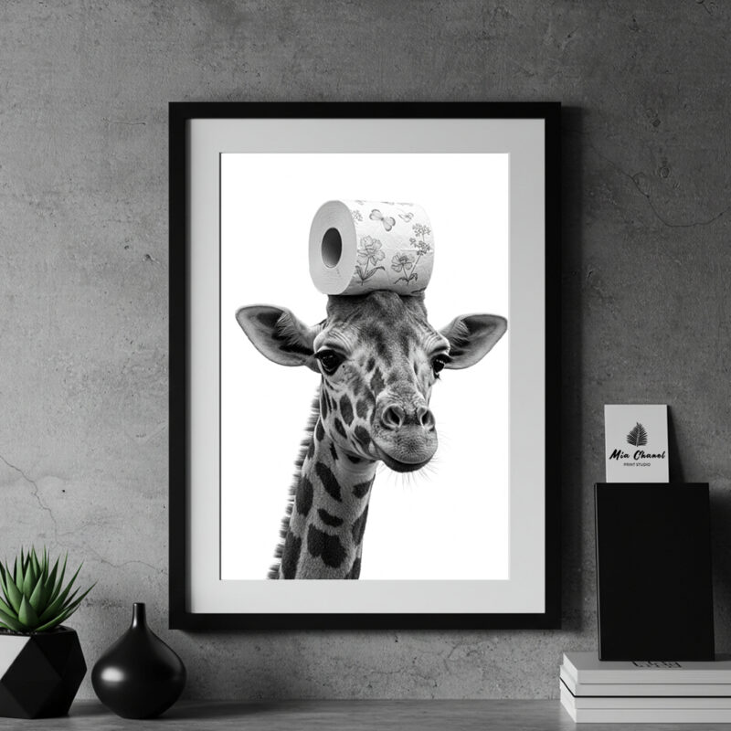 Giraffe Toilet Paper Bathroom Picture7