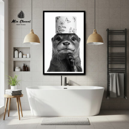 Otter Toilet Paper Bathroom Picture3