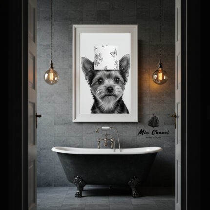 Yorkshire Terrier Toilet Paper Bathroom Picture4